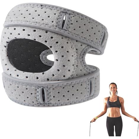 Stabilisateur rotulien pour genouillère, attelle rotulienne ajustable, bande soutien tendon rotulien.S/M