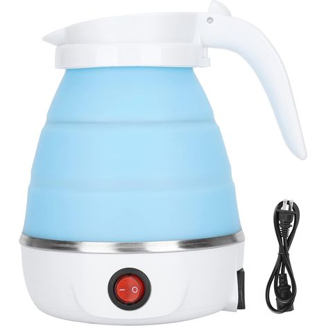 Petite bouilloire pliable silicone, chauffe-eau portable compact voyage camping, appareil pratique pour thé café cuisine bureau extérieur (1/5)