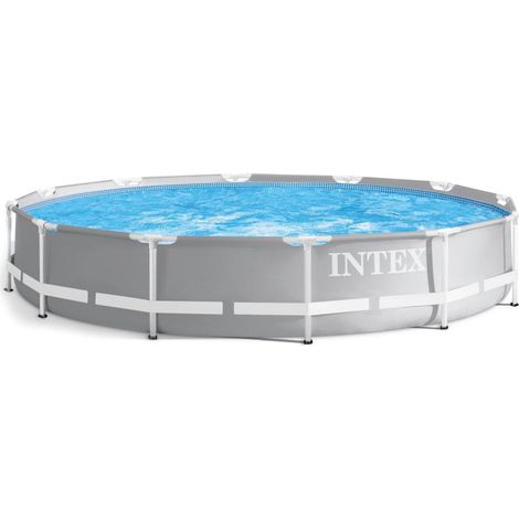 Piscine de jardin ronde à structure tubulaire, diamètre 366 cm, PVC 3 couches