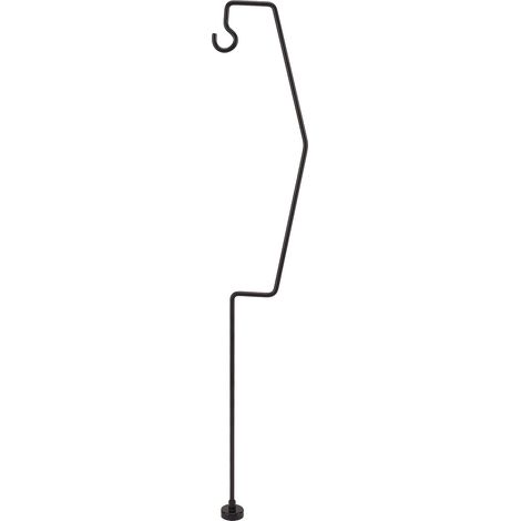 Support de lanterne de camping de 53,5 cm (21,1 po) avec base magnétique, en fer forgé, style rétro, pour la pêche et la randonnée. (1/5)