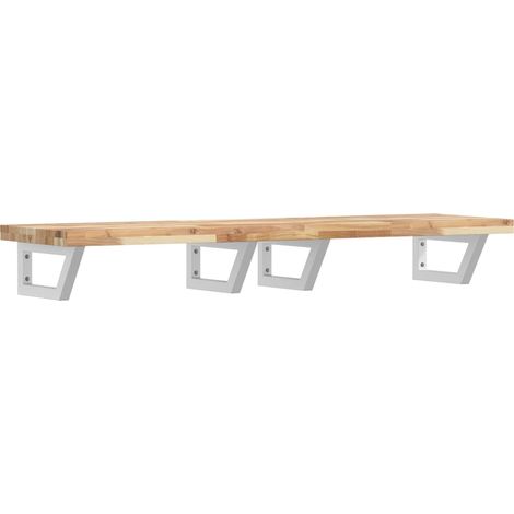Maison Exclusive - Waschbeckenregal Wandmontage Stahl und Akazien