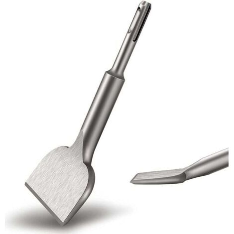 Burin SDS PLUS Carrelage, Ciseau à Carrelage 165mm x 75mm Haute Qualité Nouvellement Améliorés, Burin pour Carreleur, Ciseau à Tuiles Courbé Ciselé pour Céramique et Carreaux de Sol (1/5)