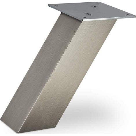 Barkonsole schräg Höhe 210 mm 120 x 120 mm Edelstahloptik (1/3)