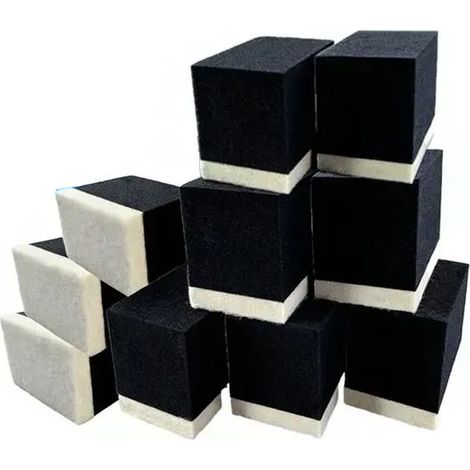 Bloc De Polissage En Laine - Nettoyage Film Huileux Pare-Brise - 15x15 Cm - Lavable En Machine - Lot De 1 (1/5)