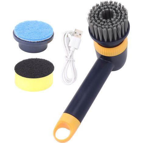 Brosse de nettoyage électrique sans fil pour salle de douche, idéale pour le carrelage en céramique (1200 mAh, bleue). (1/5)