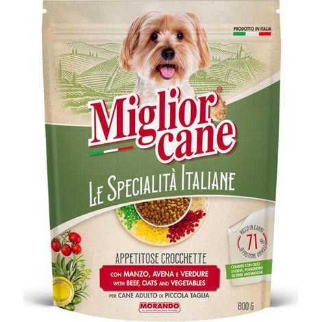 MIGLIOR CANE ADULT SPECIALITÀ MINI CROCCHETTE MANZO AVENA E VERDURE 800 G PER TAGLIA PICCOLA