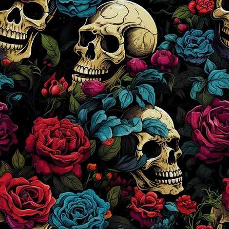 Tela Oxford decorativa para exteriores - Motivo de calavera I DX4438 (1/5)