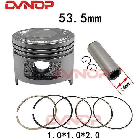 Juego de anillos de pistón de 53,5 mm y juntas de 1,01,02,0 mm para motocicleta Qingqi Suzuki QS110 FD110 FD 110 110cc (pistón y anillos). (1/5)