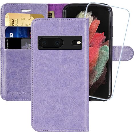 CUSTODIA CHIUSA PER GOOGLE PIXEL 7 CON APERTURA VIOLA + PELLICOLA PROTETTIVA (1/5)