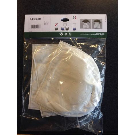 Filtro in Panno per Aspiracenere Lavor Ashley 200 310 900 1.0 3 Pz Cod 52120091 (1/10)