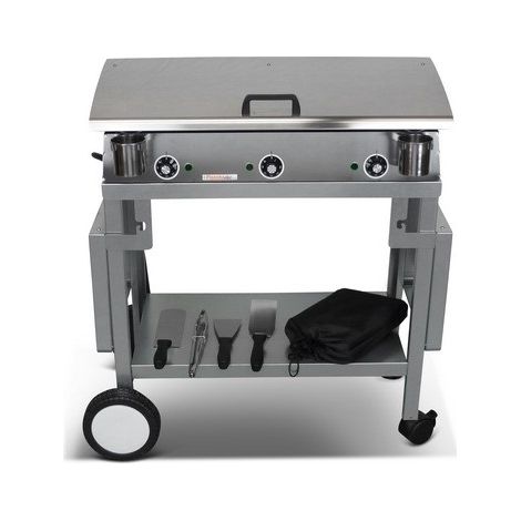 Pack plancha électrique PLANCHAELEC LUX 830 INOX - CHARIOT MONCEAU (1/4)