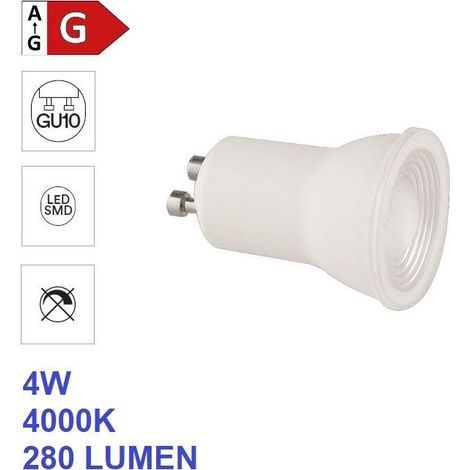 LAMPADA LED GU10 MINI 4W 3000K 320LM D.34MM (1/2)