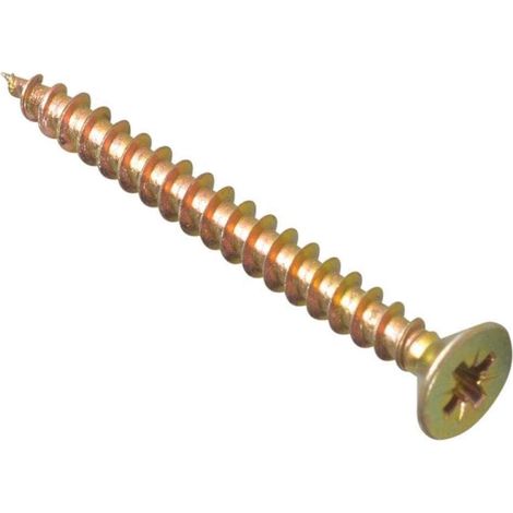ForgeFix MPS555Y Multi-Purpose Pozi Compatible Screw CSK ST ZYP 5.0 x 55mm Box 200 FORMPS555Y