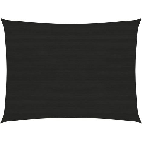 Vela de sombra 160 g/m² 3,5 x 4,5 m HDPE negro 020009194 (1/5)