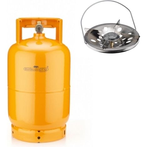 BOMBOLA A GAS 5 KG- (12 L) RICARICABILE DA CAMPEGGIO CAMPER + FORNELLO
