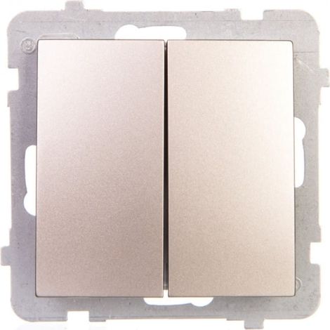 Conector doble para escaleras AS, acabado satinado claro ŁP-10G/m/45