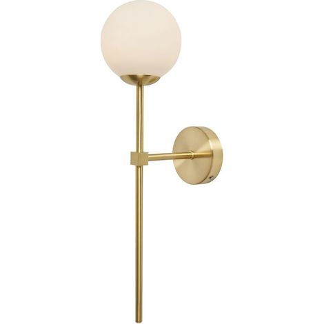 Litecraft Chaya Brass Touch Sensitive Rechargeable Wall Light 2 Watt Integrated LED (1/5)