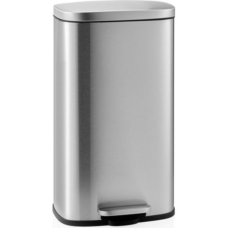Abfallsammler / Mülltrennsystem Clean 15 - 30 L Edelstahl silber hjh OFFICE (1/5)
