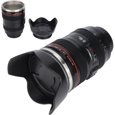 Tasse à Café en Acier Inoxydable avec Couvercle Rétractable - Idée Cadeau pour Photographes (1/5)