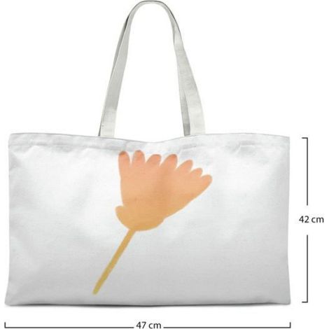 Sac Shopping - Coton - Blanc - 72 x 47 cm - Porté Épaule - 1 Pièce (1/4)