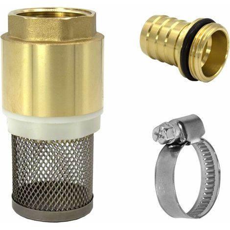 Green Mobility-Kit filtre d'aspiration, clapet de pied avec clapet antiretour, filtre, buse et clip (1/4)