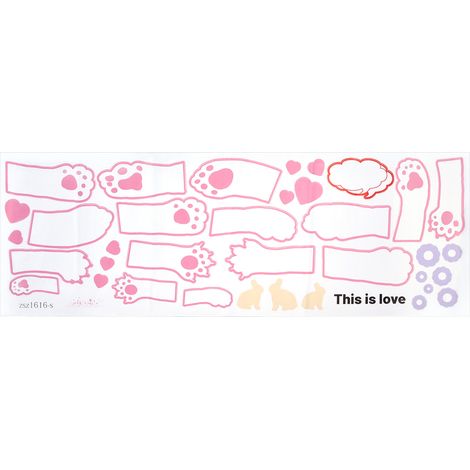 Selbstklebende PVC-Wandaufkleber mit Tiermotiven, Dekoration für Wohnzimmer und Büro (1/5)
