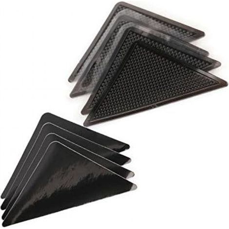 Grip Tapis - Antidérapant Triangulaire PU - Pour Sol Lisse Parquet Carrelage Stratifié - Lavable Réutilisable - 8 Pièces (1/5)