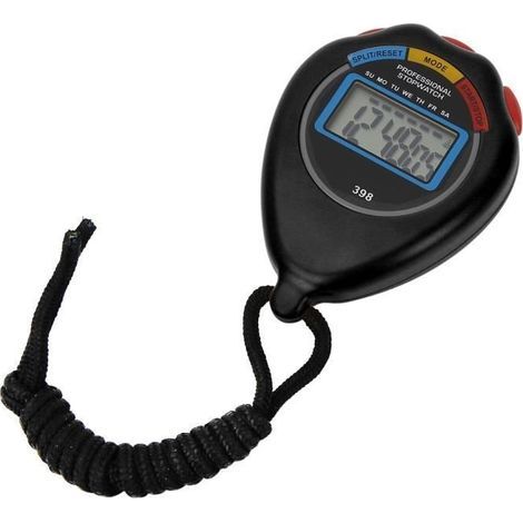 Chronomètre électronique multifonctions 01 - pour arbitre et sportifs - noir (1/4)