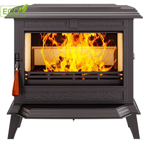 Poêle à bois en fonte Premium ATHENA S12 ECO 12kW (1/5)