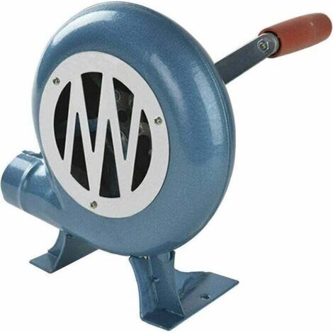 Manivelle Forge Souffleur Manuel Fer Gear Popcorn Souffleur Ventilateur Centrifuge Grand Cadeau pour BBQ Accessoires 120W (1/4)