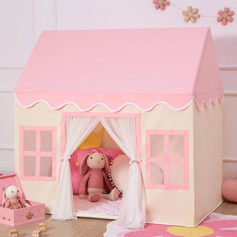 Tente de Jeu Enfant : Maison de Jardin extérieur - Cabane tipi pour bébé avec Tapis - Maison Enfant intérieur et extérieur (1/5)