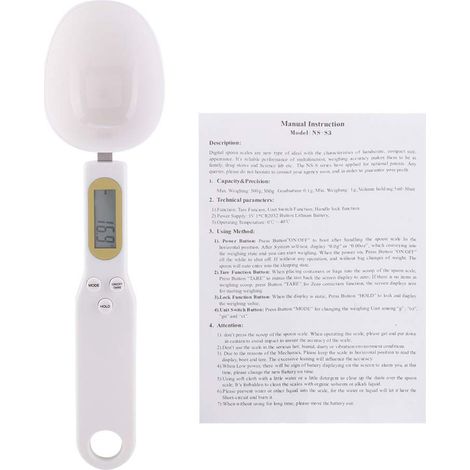 Balance à cuillère à mesurer électronique, affichage numérique LCD (1/5)