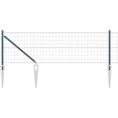 Maison Exclusive - Schweißdrahtzaun mit Spikes 50 x 0,4 m (B x H)