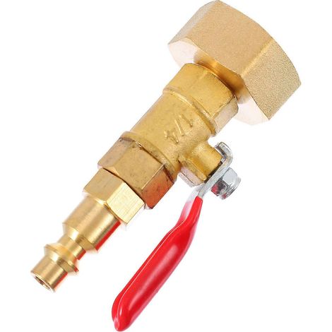 Adaptateur de purge d'hiver en laiton à raccord rapide pour tuyau d'arrosage (1/5)