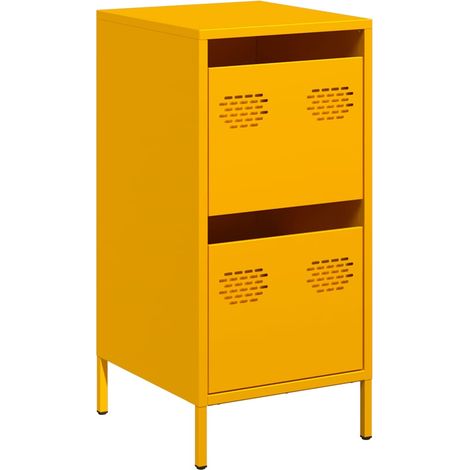 Maison Exclusive - Aparador acero laminado en frío amarillo mosta