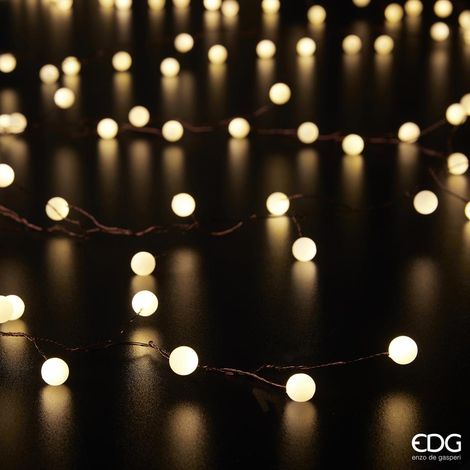 EDG Serie Luci Filo Luce Sfere 180 Microled 5,7 mt