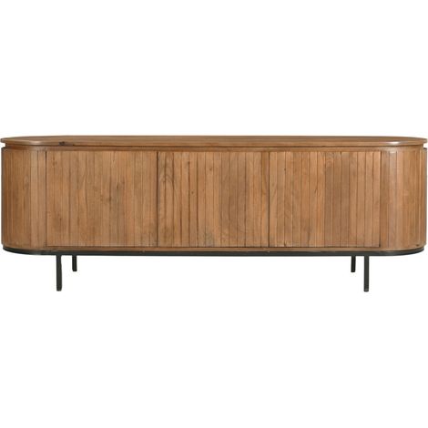 MENTON-Meuble TV 170 cm en bois massif (1/5)