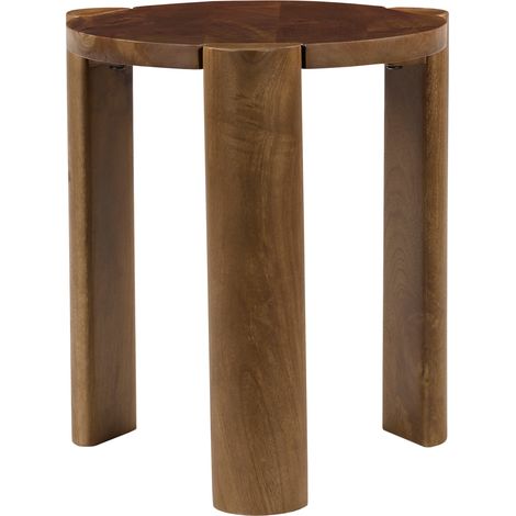Beistelltisch aus massivem Mangoholz in dunkler Farbe VORI (1/5)
