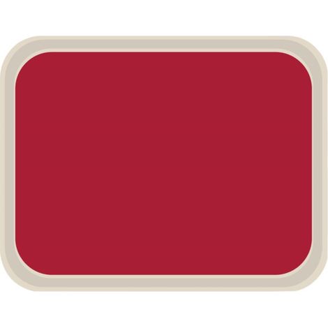Plateau de service en polyester America rouge - 460 x 360 x 15 mm - ROLTEX
