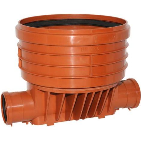 KG Magnaplast Abwasserschacht Regenwasserschacht Schachtsystem SC 400 Schachtboden gerade DN 400/110 (1/3)