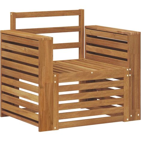 Maison Exclusive - Outdoor-Sofa Massivholz Akazie Natur