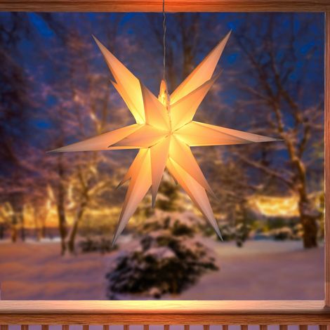 esotec Solar Leuchtstern Ø57cm für außen Weihnachtsstern Weihnachts-Deko 103420 (1/5)