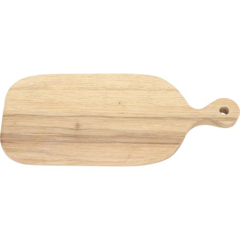 Planche à découper en bois avec poignée, polie à la main, idéale pour présenter et préparer les aliments (petit format). (1/5)