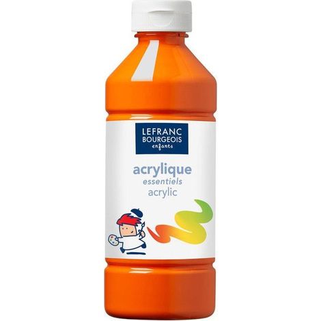 Acrylique liquide - L&B Education - 188527 - Orange - 500 ml - Pour enfants à partir de 48 mois (1/3)