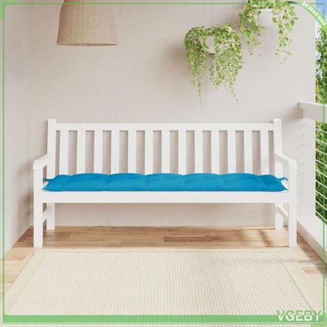 361625 Coussin de banc de jardin bleu clair 180x50x7 cm tissu oxford (1/5)