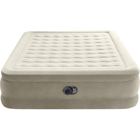 [GEBRAUCHT] B-Ware Intex Luftbett DuraBeam UltraPlush 203x152cm braun Elektropumpe 272kg Komfort (1/2)