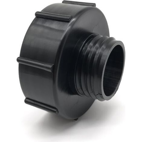 Adaptateur IBC S100x8 à S60x6, Raccord Réducteur à Filetage Grossier, Adaptateur pour Cuve IBC, Adaptateur de Robinet, Vanne pour Récupérateur d'Eau et Tuyau de Jardin (1/3)