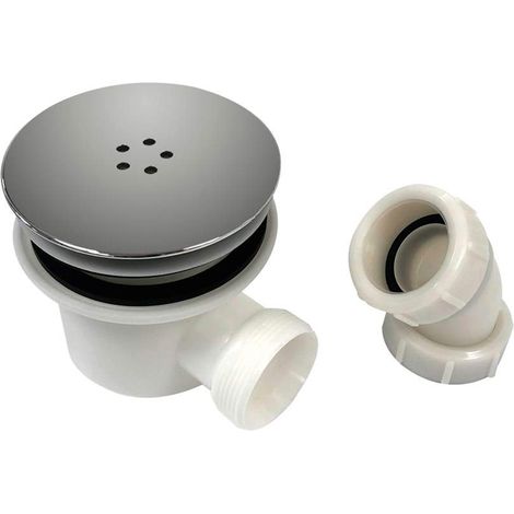 Duchy Carn 90mm Shower Tray Waste with Chrome Cover