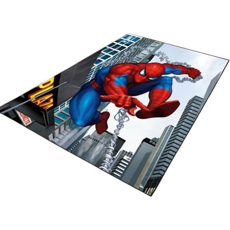 Tapis de sol antidérapant Spiderman, 120 x 180 cm, polypropylène, moderne, pour salon et chambre à coucher (1/4)