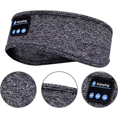 Kabellose Schlafkopfhörer, Bluetooth-Sportkopfhörer mit Stirnband, ultradünne HD-Stereo-Lautsprecher, ideal zum Schlafen, für Sport, Joggen, Yoga, bei Schlaflosigkeit, auf Flugreisen und zur Meditatio (1/5)